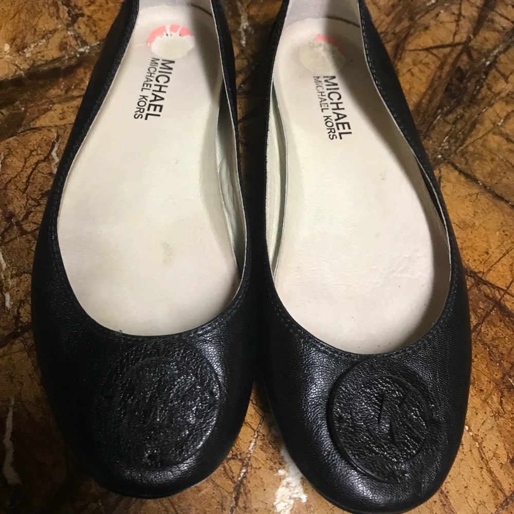 Black Michael Kors ballerina flats